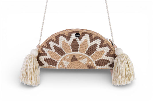 Handwoven Wayuu Half-Moon Bag